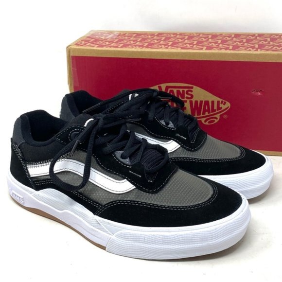 VANS Wayvee Shoes Low Suede Mesh Black Gray Sneakers Skate MENS SIZE 7.0 - Picture 3 of 10